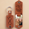 Custom Photo I Need You, Mom - Family Personalized Custom Engraved Leather Keychain - Gift For Mom, Daughter
