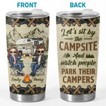 Custom Name Camping Couple Gifts - Personalized Tumbler
