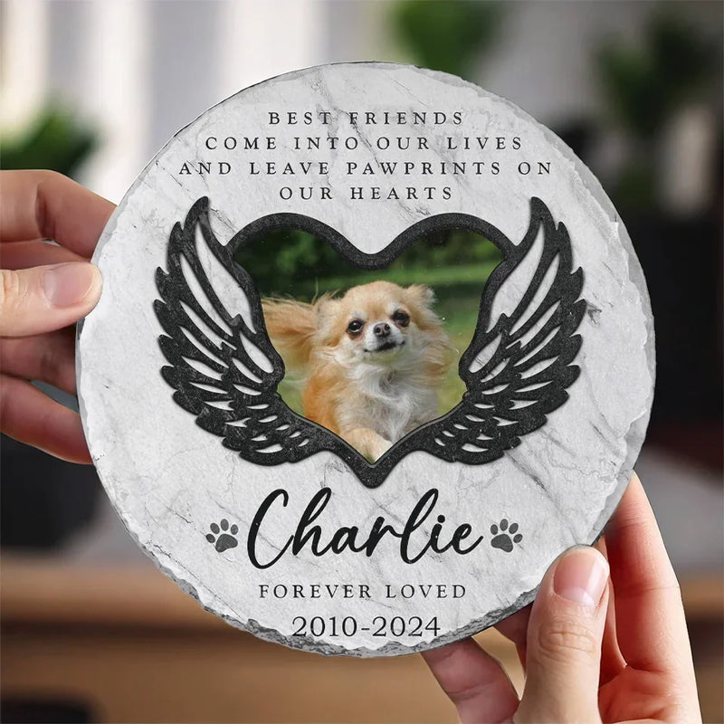Custom Photo You Were More Than A Pet, You Were Family - Memorial Personalized Custom Round Shaped Stone With Stand - Sympathy Gift For Pet Owners, Pet Lovers