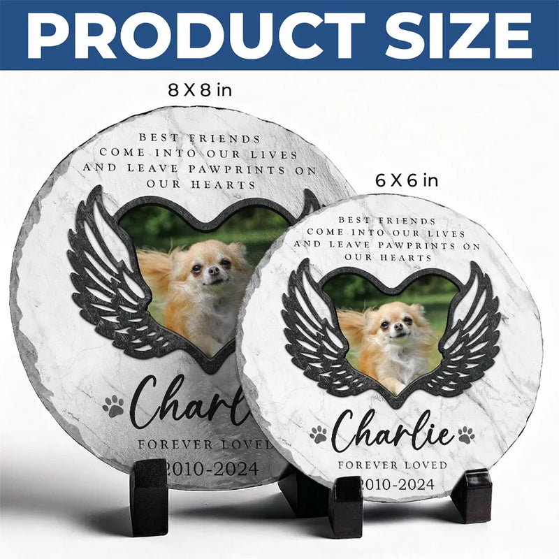 Custom Photo You Were More Than A Pet, You Were Family - Memorial Personalized Custom Round Shaped Stone With Stand - Sympathy Gift For Pet Owners, Pet Lovers
