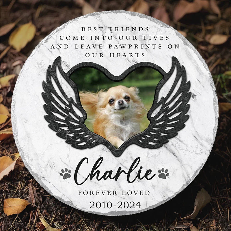 Custom Photo You Were More Than A Pet, You Were Family - Memorial Personalized Custom Round Shaped Stone With Stand - Sympathy Gift For Pet Owners, Pet Lovers