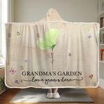 Family Is Where Love Is Endless - Family Personalized Custom Snuggle Blanket, Hoodie Blanket - Gift For Mom, Grandma