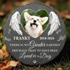Custom Photo Your Spirit Will Always Remain With Me - Memorial Personalized Custom Round Shaped Stone With Stand - Sympathy Gift For Pet Owners, Pet Lovers