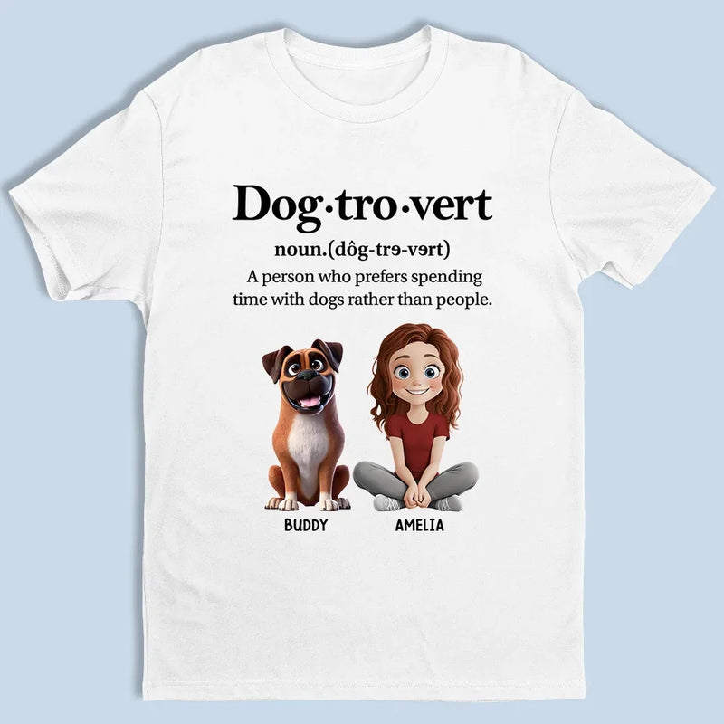 Dog-Tro-Vert, For People Who Find Peace In Paws - Dog Personalized Custom Unisex T-shirt, Premium T-shirt, Hoodie - Gift For Pet Owners, Pet Lovers