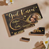 Custom Photo God Knew My Heart Needed You
 - Couple Personalized Custom Horizontal Rectangle Shaped Building Brick Blocks - Gift For Husband Wife, Anniversary