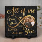 Custom Photo Infinity Love Couple Gifts - Personalized Stone With Stand