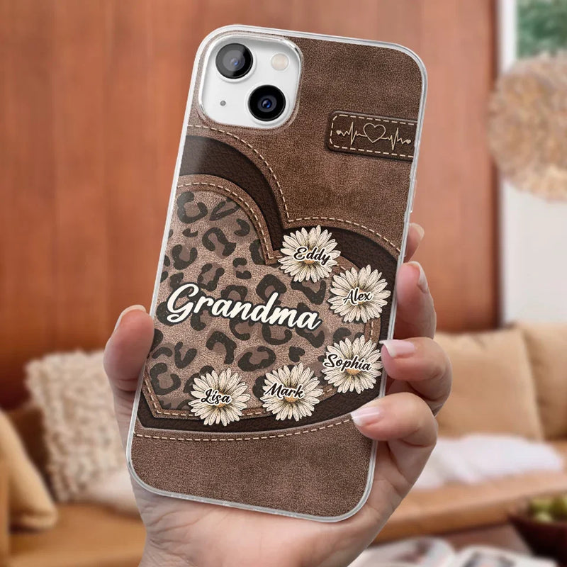 You Are My Forever Flower, Mom - Family Personalized Custom Clear Phone Case - Gift For Mom, Grandma