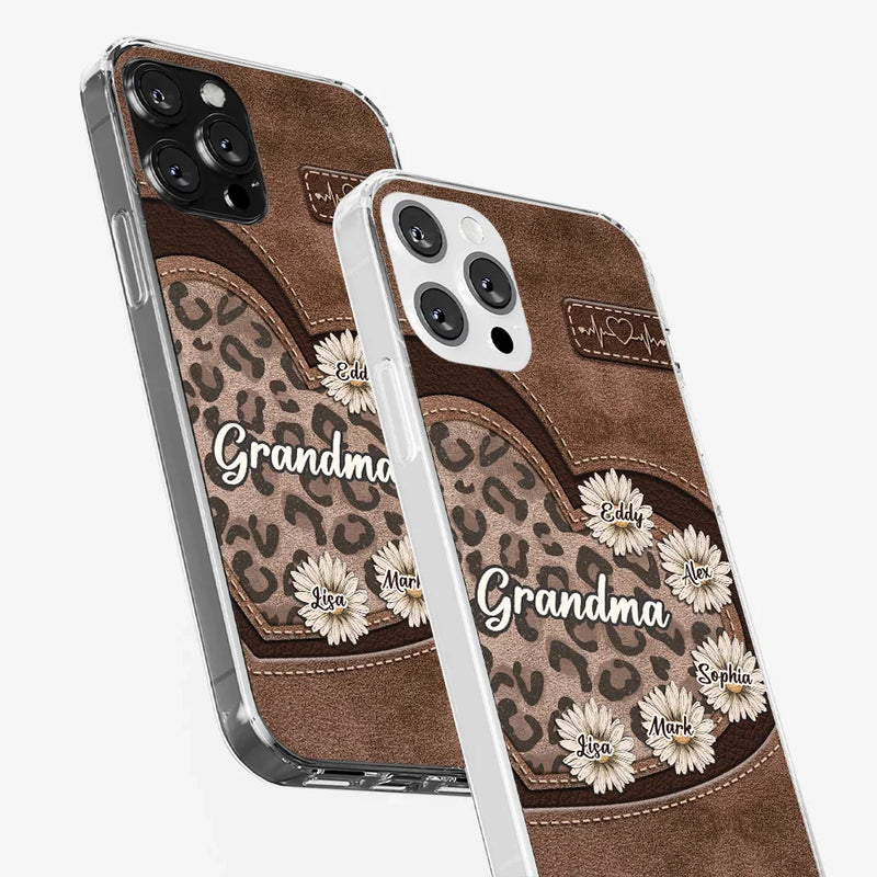 You Are My Forever Flower, Mom - Family Personalized Custom Clear Phone Case - Gift For Mom, Grandma