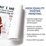 You Complete Me - Couple Personalized Custom Horizontal Poster - Gift For Husband Wife, Anniversary