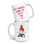 Two Hearts In Love Need No Words - Couple Personalized Custom Mug - Gift For Husband Wife, Anniversary
