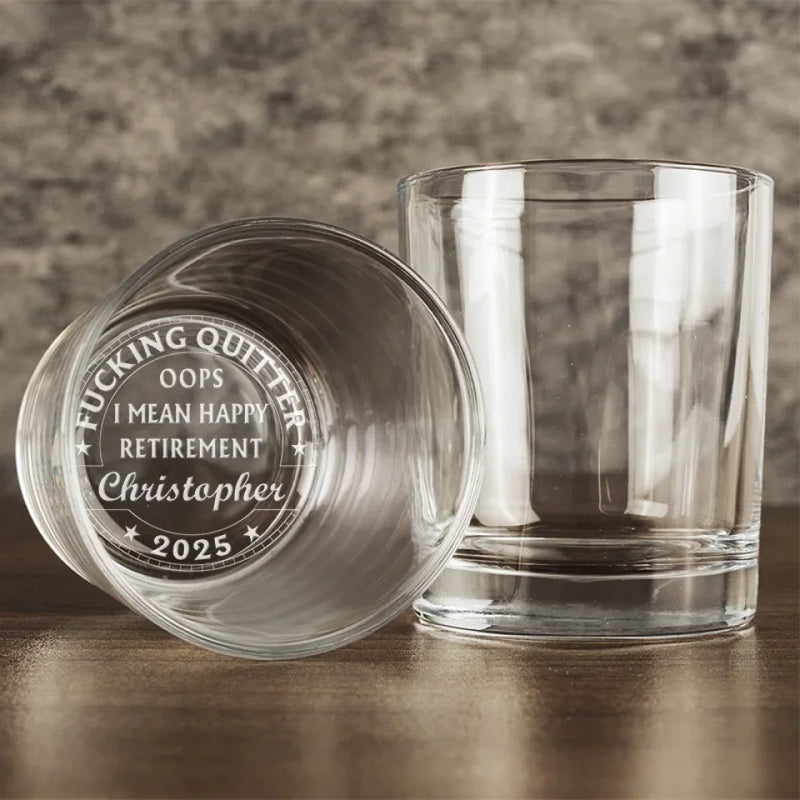 When Every Day Is A Saturday - Coworkers Personalized Custom Whiskey Glass - Appreciation, Retirement Gift For Coworkers, Work Friends, Colleagues