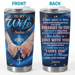 Slow And Steady, Together Forever - Couple Personalized Custom Tumbler - Gift For Husband Wife, Anniversary