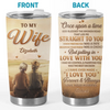 Steady Hearts, Unshaken Love - Couple Personalized Custom Tumbler - Gift For Husband Wife, Anniversary