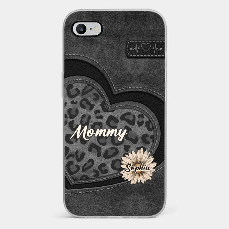 You Are My Forever Flower, Mom - Family Personalized Custom Clear Phone Case - Gift For Mom, Grandma