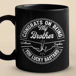Love Makes A Family - Family Personalized Custom Black Mug - Gift For Family Members