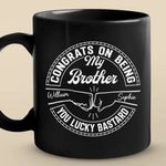 Love Makes A Family - Family Personalized Custom Black Mug - Gift For Family Members