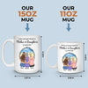The Love Between A Mother & Daughters Is Forever - Family Personalized Custom Mug - Gift For Mom, Daughter