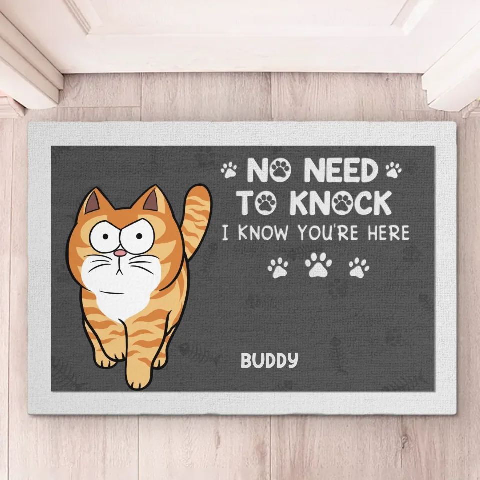 Keep Door Closed - Dog & Cat Personalized Custom Home Decor Decorative Mat - House Warming Gift For Pet Owners, Pet Lovers