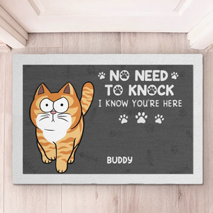 Keep Door Closed - Dog & Cat Personalized Custom Home Decor Decorative Mat - House Warming Gift For Pet Owners, Pet Lovers