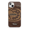 Rooted In Love, Growing Together - Family Personalized Custom Clear Phone Case - Gift For Mom, Grandma