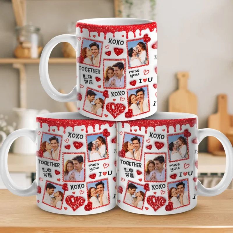 Custom Photo You’re My Favorite Notification - Couple Personalized Custom 3D Inflated Effect Printed Mug - Gift For Husband Wife, Anniversary