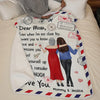 My First Love, My Forever Hero - Family Personalized Custom Blanket - Gift For Mom, Daughter