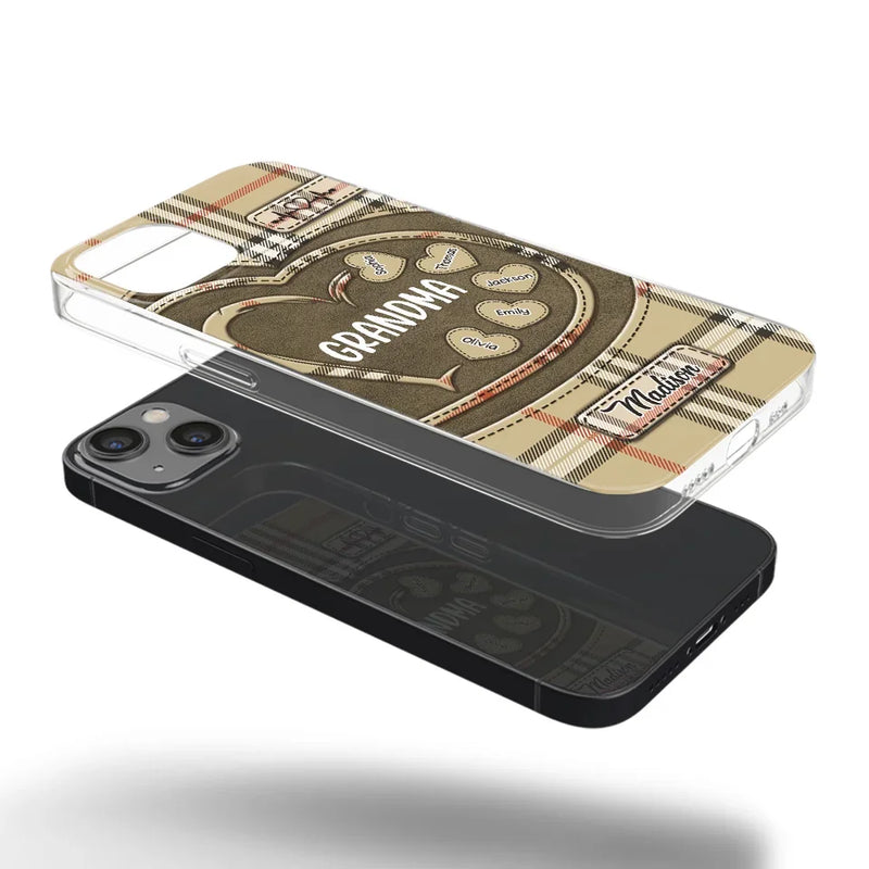 Her Love Is A Legacy That Never Fades - Family Personalized Custom Clear Phone Case - Gift For Mom, Grandma