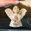 Custom Photo Your Laughter Lingers In Our Hearts - Memorial Personalized Custom Car Ornament - Acrylic Custom Shaped - Sympathy Gift For Family Members