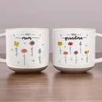 First Mom, Now Grandma - Family Personalized Custom Printed Pottery Mug - Gift For Mom, Grandma
