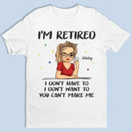 Custom Name Funny Retirement Gifts for Women - Personalized Apparel