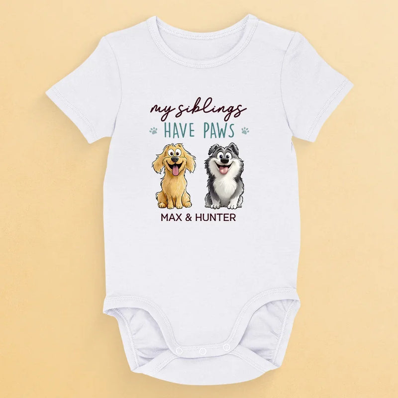 My Best Friend Comes With A Wagging Tail - Dog Personalized Custom Baby Onesie - Baby Shower Gift, Gift For Pet Owners, Pet Lovers