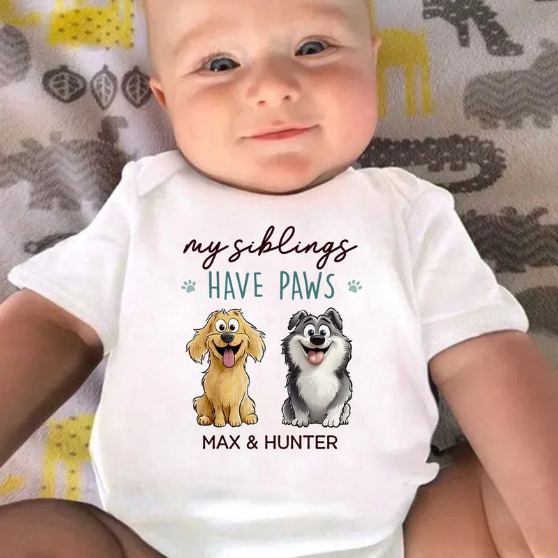 My Best Friend Comes With A Wagging Tail - Dog Personalized Custom Baby Onesie - Baby Shower Gift, Gift For Pet Owners, Pet Lovers