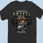 Armor Of God - Family Personalized Custom Unisex T-shirt, Premium T-shirt, Hoodie - Gift For Family