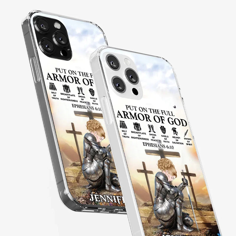 Ephesians 6 10 - Family Personalized Custom Clear Phone Case - Gift For Yourself, Best Friends, Siblings, Family Members
