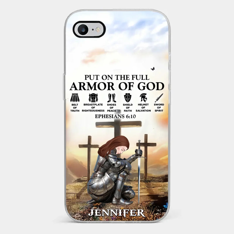 Ephesians 6 10 - Family Personalized Custom Clear Phone Case - Gift For Yourself, Best Friends, Siblings, Family Members