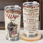 My Favourite Love Story Is Ours - Couple Personalized Custom Tumbler - Gift For Husband Wife, Anniversary