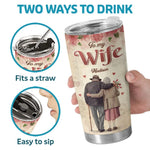 Soulmates From The Start, Bound By The Heart - Couple Personalized Custom Tumbler - Gift For Husband Wife, Anniversary