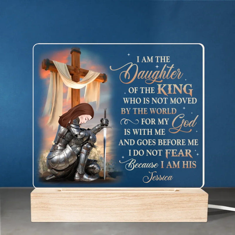 I Am The Daughter Of The King - Family Personalized Custom Shaped 3D LED Light - Gift For Yourself, Best Friends, Siblings, Family Members