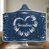 Love Each Other - Family Personalized Custom Snuggle Blanket, Hoodie Blanket - Gift For Mom, Grandma