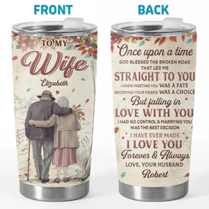 My Favourite Love Story Is Ours - Couple Personalized Custom Tumbler - Gift For Husband Wife, Anniversary