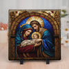 Share The Meaning Of Love And Hope In Your Home - Family Personalized Custom Square Shaped Stone With Stand - Gift For Yourself, Best Friends, Siblings, Family Members