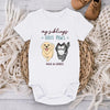 My Siblings Have Paws - Dog & Cat Personalized Custom Baby Onesie - Baby Shower Gift, Gift For Pet Owners, Pet Lovers