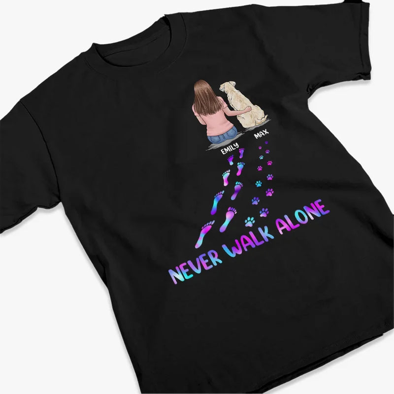 Paws And Paths, The Perfect Duo - Dog Personalized Custom Unisex T-shirt, Premium T-shirt, Hoodie - Gift For Pet Owners, Pet Lovers