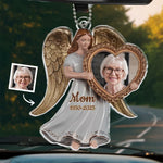 Custom Photo Remembering Is A Way To Keep Love Alive - Memorial Personalized Custom Car Ornament - Acrylic Custom Shaped - Sympathy Gift For Family Members