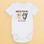 Unconditional Love In A Furry Package - Dog & Cat Personalized Custom Baby Onesie - Baby Shower Gift, Gift For Pet Owners, Pet Lovers