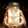 No Matter How Big We Get, We Will Always Reach For You - Family Personalized Custom Mason Jar Light - Gift For Mom, Grandma