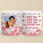 Custom Photo Romantic Couple Gifts - Personalized Mugs
