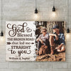 Custom Photo With You, I Am Home - Couple Personalized Custom Horizontal Canvas - Gift For Husband Wife, Anniversary
