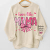Her Love Is In Every Moment - Family Personalized Custom Unisex Sweatshirt, Hoodie With Design On Sleeve - Gift For Mom, Grandma