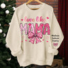 Her Love Is In Every Moment - Family Personalized Custom Unisex Sweatshirt, Hoodie With Design On Sleeve - Gift For Mom, Grandma